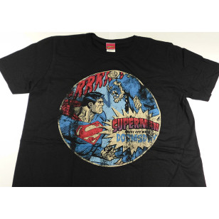Superman -Doomsday Battle Vintage Official Fitted Jersey DC Comics T Shirt ( Men L ) ***READY TO SHIP from Hong Kong***